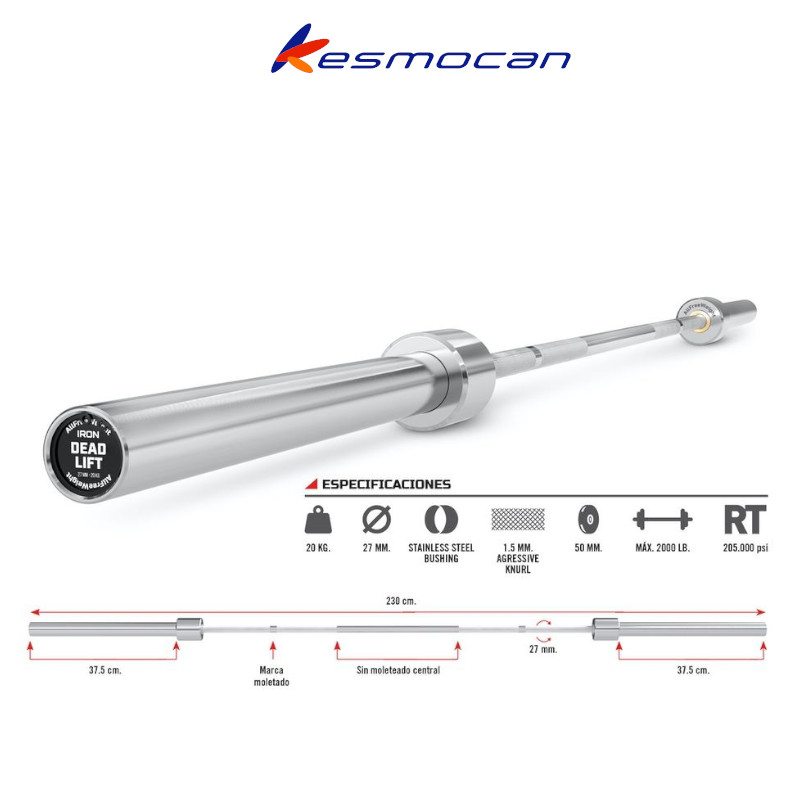 BARRA IRON DEADLIFTING AFW 230CM