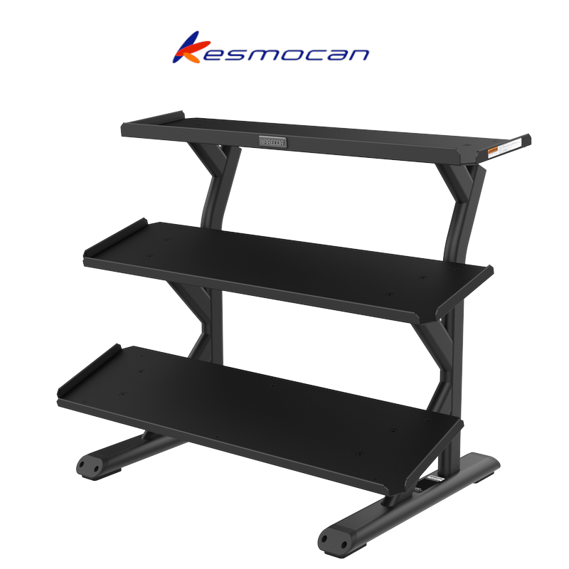 RACK ESTANTE MANCUERNAS PESAS DUMBBELL PRECOR VITALITY 3 NIVELES 10 PARES VBR6804