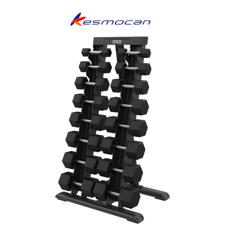 RACK ESTANTE MANCUERNAS PESAS DUMBBELL PRECOR VITALITY 8 PARES VBR6809
